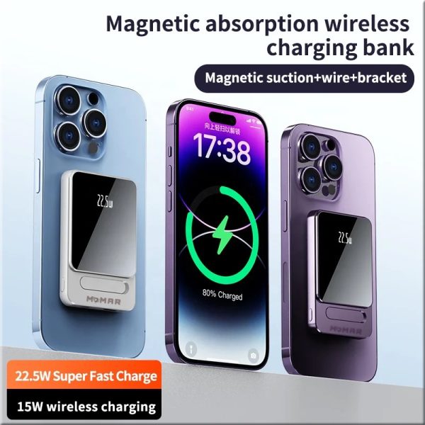 Magnetic Power Bank 22.5W Wireless Portable Charger for iPhone