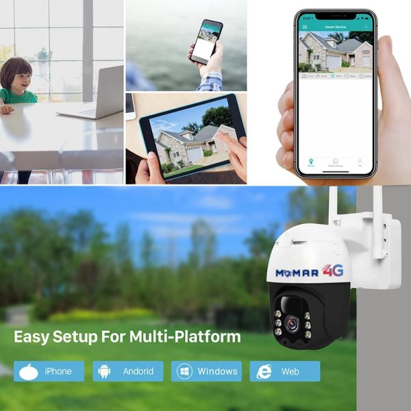 Outdoor Home 4k 5mp Security Cctv Camera With Sim Card
